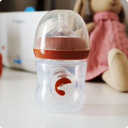 Kojenecká lahvička Kidnort Blabaer 125ml hnědá 0-3m
