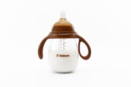 Kojenecká lahev Kidnort Jordbaer 300ml 6m+ hnědá