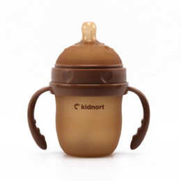 Kojenecká lahev pro kojené děti Kidnort Eple 150ml 0-3m hnědá