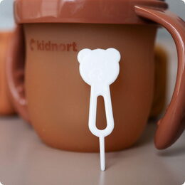 Kojenecká lahev pro kojené děti Kidnort Eple 150ml 0-3m hnědá