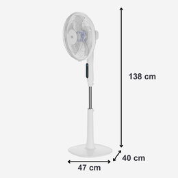 BXEFP30E stojanový ventilátor bílý,