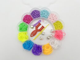 Sada gumiček a korálků 365 ks na výrobu náramků Loom Band