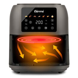 Fritéza Girmi, FG9200, horkovzdušná, 8 L, 7 přednastavených programů, digitální
displej, časovač, 1700 W