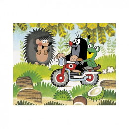 Dino Dřevěné obrázkové kostky Krtek a doprava 20 kostky