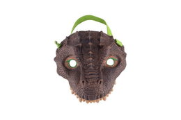 Maska dinosaurus gumová 15x18cm mix druhů 12ks v boxu karneval