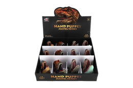 Maňásek hlava dinosaura guma 5x10cm mix druhů 12ks v boxu