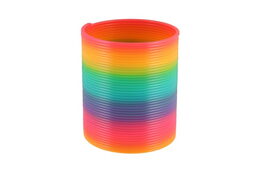 Spirála/pružina duhová plast průměr 8,5cm 6ks v boxu