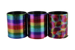 Spirála/pružina barevná plast průměr 8,5cm 6ks v boxu