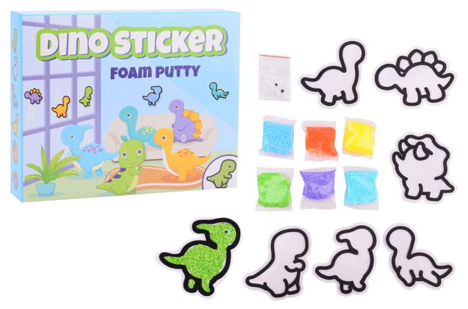Výroba pěnových samolepek Dino