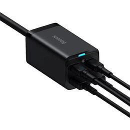 Rychlonabíječka do sítě Baseus GaN3, 2x USB-A, 2x USB-C 100W černá
