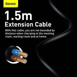 Rychlonabíječka do sítě Baseus GaN3, 2x USB-A, 2x USB-C 100W černá