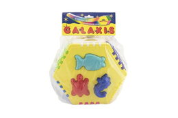 Vkládačka mořský svět šestihran plast 23x15cm v sáčku