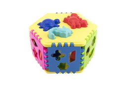 Vkládačka mořský svět šestihran plast 23x15cm v sáčku
