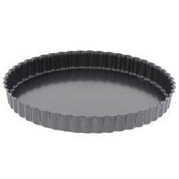 Forma na koláč de Buyer, 4706.28, kulatá, vroubkovaná, odnímatelné dno, železný
materiál, průměr 28 cm