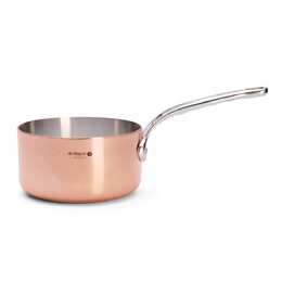 Hrnec de Buyer, 6206.16 PRIMA MATERA, rukojeť z nerezové oceli, průměr 16 cm,
výška 8,3 cm, objem 1,8 L, váha: 1,37 kg