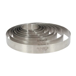Kruhový rám de Buyer, 3098.02, perforovaný, průměr 6,5 cm, nerez