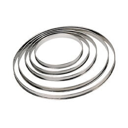 Kruhový rám de Buyer, 3098.02, perforovaný, průměr 6,5 cm, nerez