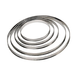 Kruhový rám de Buyer, 3098.04, perforovaný, průměr 10,5 cm, nerez