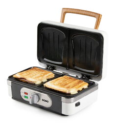 Sendvičovač - Gril - Vaflovač - 3v1 - bílý - DOMO DO9277C, příkon 1 100 W, termo