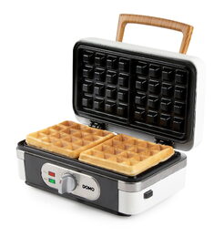 Sendvičovač - Gril - Vaflovač - 3v1 - bílý - DOMO DO9277C, příkon 1 100 W, termo