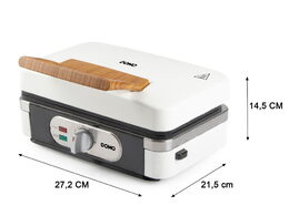 Sendvičovač - Gril - Vaflovač - 3v1 - bílý - DOMO DO9277C, příkon 1 100 W, termo