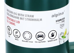 ALPINA Termohrnek dvoustěnný z nerezové oceli 1,2 l zelená ED-227090zele