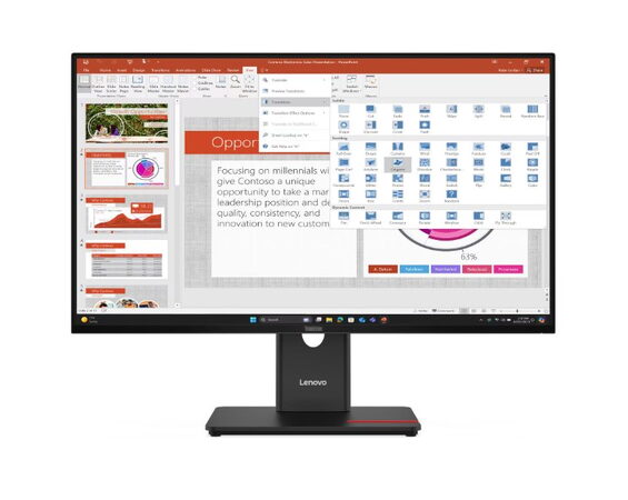 Lenovo LCD T27-40 27" IPS WLED/1920x1080/6ms/300nits/1xHDMI/DP/VGA/4xUSB/Pivot/Černá