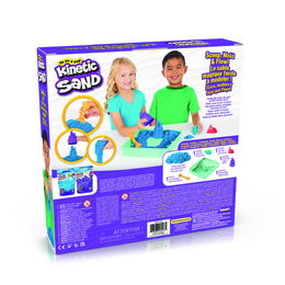 Kinetic sand krabice tekutého písku s podložkou modrá