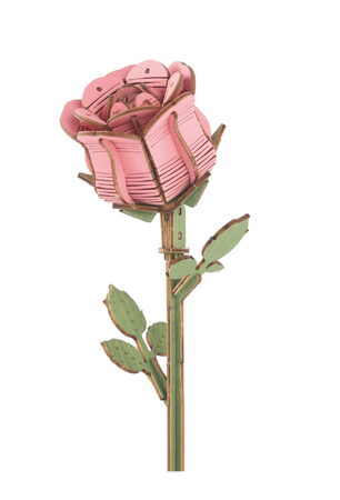 Růže dřevěná 3D