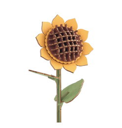 Slunečnice dřevěná 3D