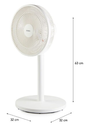 Stojanový ventilátor 2v1- bílý - DOMO DO8156, 30 cm