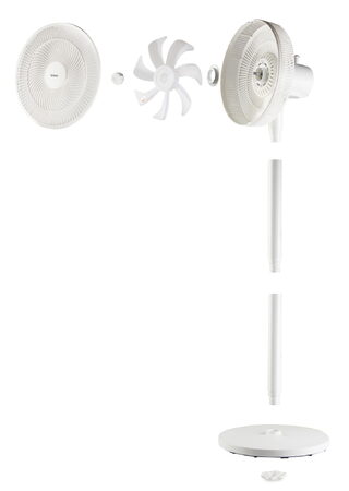 Stojanový ventilátor 2v1- bílý - DOMO DO8156, 30 cm