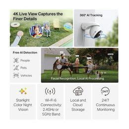 Kamera TP-Link Tapo C560WS 8MPx, venkovní, IP PTZ, WiFi, přísvit