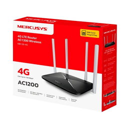 Modem TP-Link Mercusys MB135-4G AC1200, LTE s WiFi routerem, 3x LAN, 1x WAN, 1x slot SIM, 2,4/5GHz