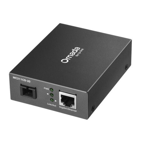 Převodník TP-Link MC211CS-20 Transceiver, SM, WDM, 1x GLAN, 1x SC, 20km, Omada SDN