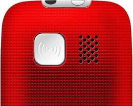 EVOLVEO EasyPhone, mobilní telefon pro seniory s nabíjecím stojánkem, červená