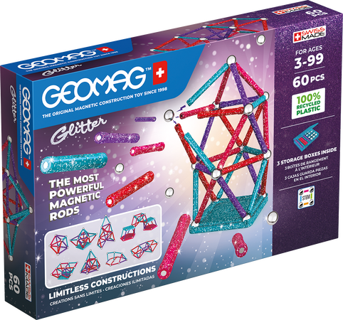 Geomag Glitter 60 dílků