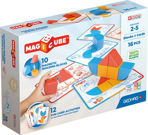 Geomag Magicube Blocks&Cards 16 dílků