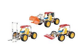 Kovová stavebnice stavební stroj 122 ks