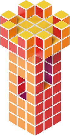 Geomag Magicube Art 64 dílků