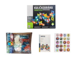 Kuličkodráha magnetická se světlem 49ks