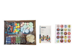 Kuličkodráha magnetická se světlem 110 ks