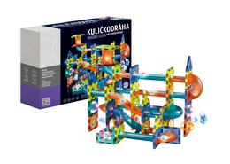 Kuličkodráha magnetická se světlem 110 ks