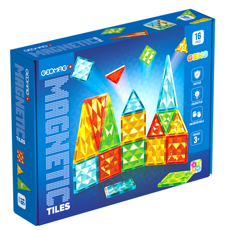 Geomag Magnetic Tiles 16 dílků