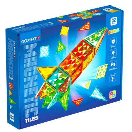 Geomag Magnetic Tiles Raketa 32 dílků