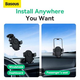Univerzální držák do auta s upevněním na palubní desku Baseus UltraControl  Lite Series černý