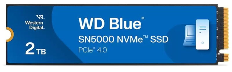WD BLUE SSD NVMe 2TB PCIe SN5000,WDS200T4B0E, Gen4, (R:5150, W:4850MB/s)