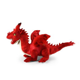 Rappa Plyšový drak 40 cm červený ECO-FRIENDLY