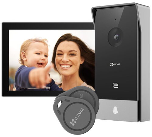 Chytrý zvonek Ezviz HP5 Wi-Fi, 7" dotykový monitor, videotelefon