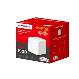 WiFi router TP-Link Mercusys Halo H60X(1-pack) WiFi 6, AX1500, 3x GLAN2,4/5 GHz